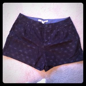 Navy Eyelet Lauren Conrad Shorts